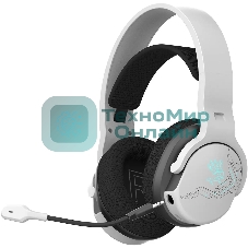 Гарнитура Bloody GR370 белый, беспроводная + проводная, Bluetooth, до 45 ч, подсветка