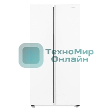 Холодильник Maunfeld MFF177NFWE белый двухкамерный 263/170л морозилка сбоку, No Frost, Side by Side