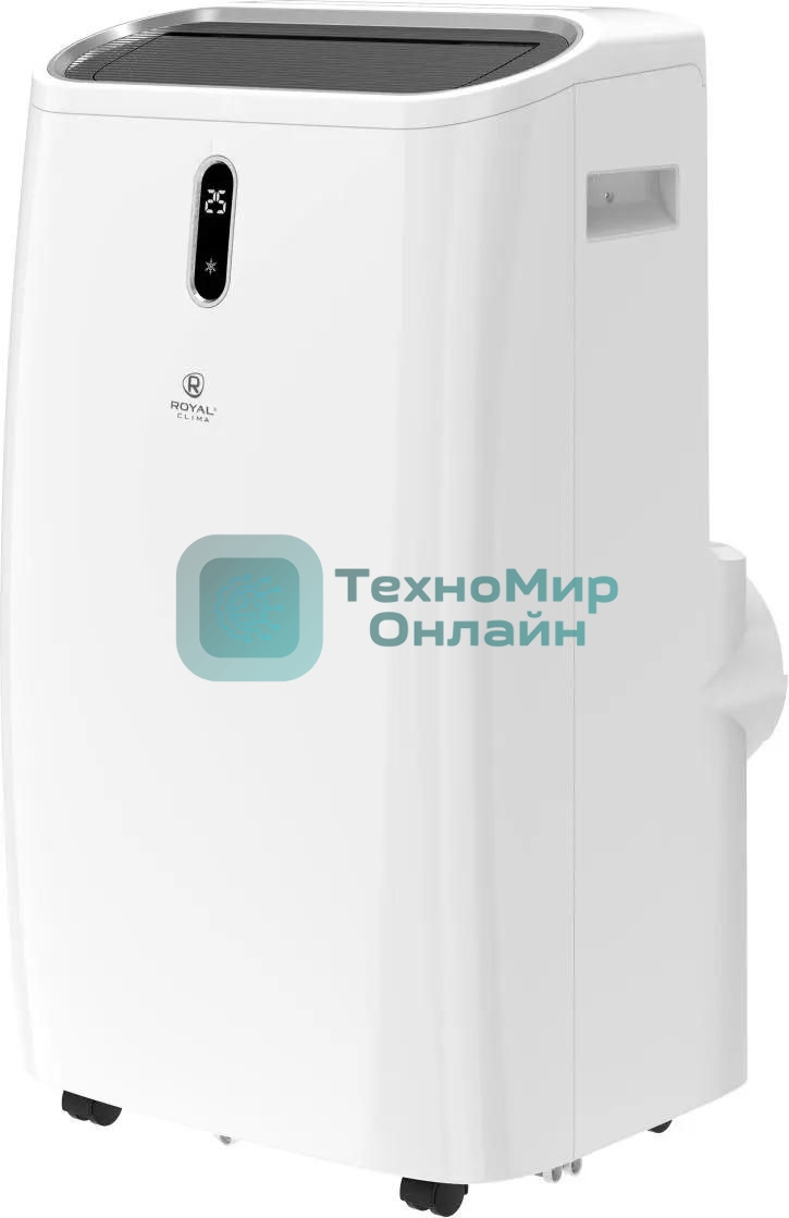 Мобильный кондиционер Royal Clima RM-ST39CH-E 13000 BTU, 39 м², 54 дБ, охлаждение, осушение, белый