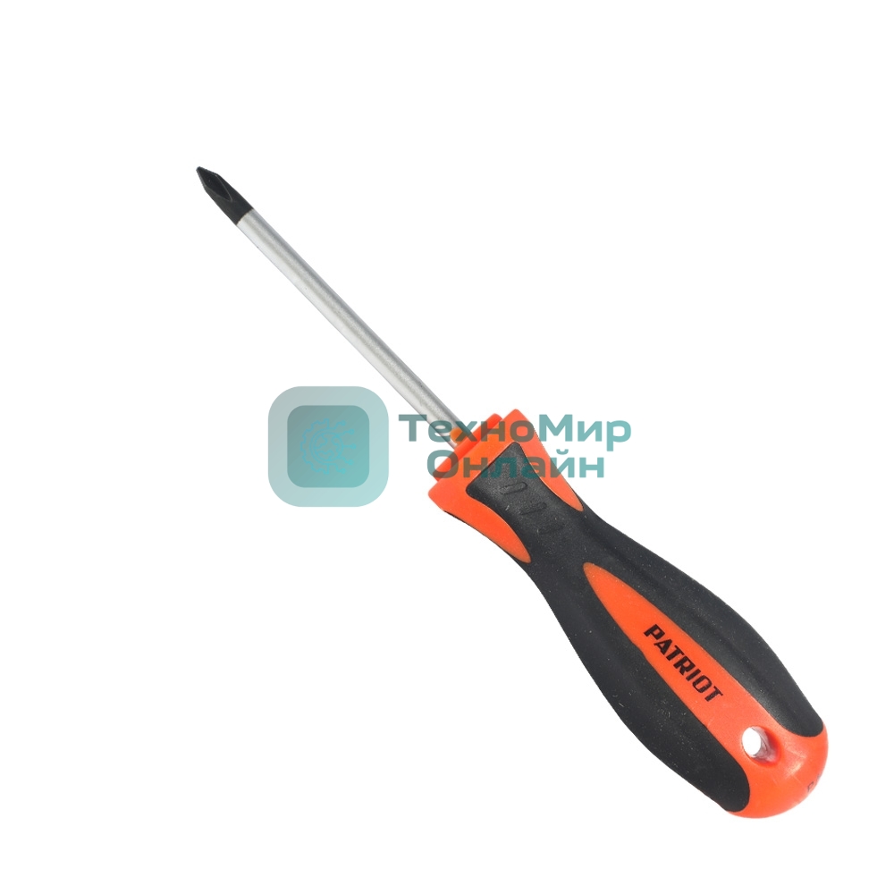 Отвертка Patriot PH1x75, CR-V, магнитная, двухкомпонентная рукоятка