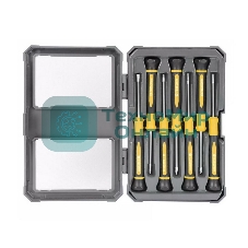 Набор прецизионных отверток 7 шт Deli DL241007 (SL2.0*50, SL2.5*50, SL3.0*50, PH00*50, PH0*50, Torx6*50, Torx8*50), сталь CrV, пласт.кейс
