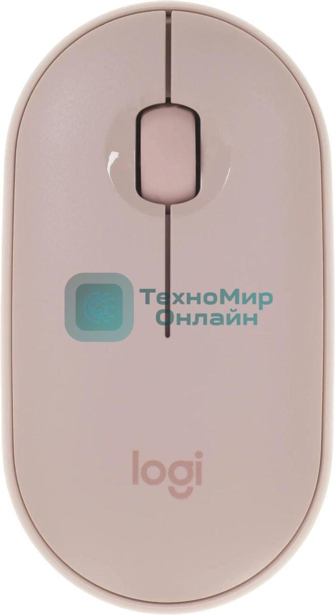Мышь беспроводная Logitech Pebble M350 розовый, 1000 dpi, радиоканал, Bluetooth, USB, кнопки - 3