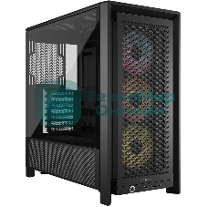 Корпус Corsair Frame 4000D RS ARGB Black, Midi-Tower, чёрный, 3 x 120 мм
