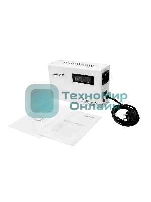 Настенный стабилизатор напряжения SMARTWATT AVR SLIM 500RW (100W - 260W, 500VA, 0.5 кВт, 50 Гц, розеток — 1, LED-диспле