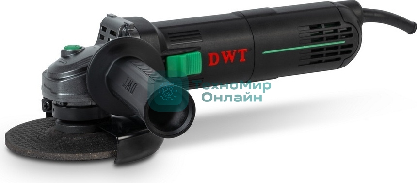 Угловая шлифовальная машина DWT WSP07-125 Q /750 Вт/до 11 000 об.в мин/125 мм/морозостойкий кабель/черный (WSP07-125 Q)