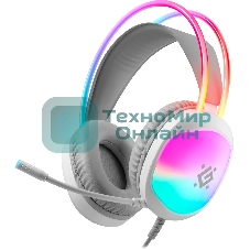 Гарнитура Defender Eclipse белый, проводная, подсветка