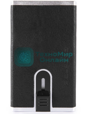 Чехол для кредитных карт Piquadro Black Square PP4825B3R/N черный натур.кожа