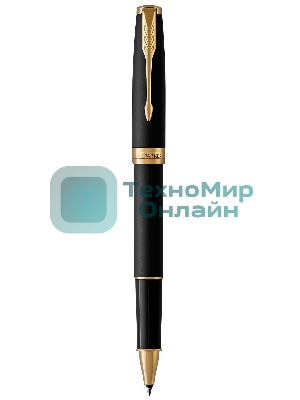 Ручка роллер Parker Sonnet Core T528 (CW1931518) Matte Black GT, F, черные чернила, подарочная коробка