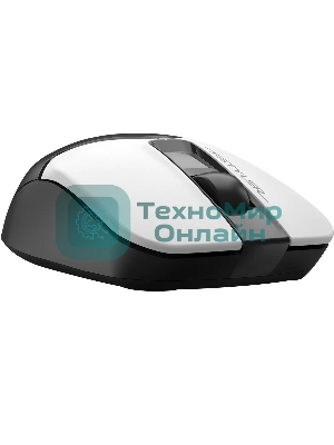 Мышь беспроводная A4Tech Fstyler FG12S белый/черный, 1200 dpi, радиоканал, USB, кнопки - 3