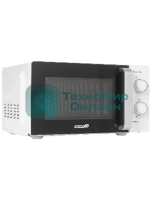Микроволновая печь Renova MMS-20W1 белый/черный, 20 л, 700 Вт, переключатели - поворотный механизм