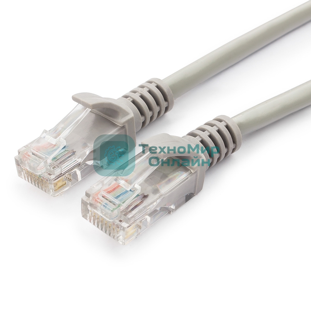 Патч-корд UTP Cablexpert PP6U-15M cat.6, 15м, литой, многожильный, серый