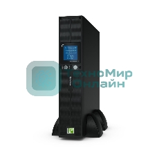 Источник бесперебойного питания CyberPower PR1000ELCDRT2UA / 1000ВА / 900Вт / USB/RS-232/Dry/EPO/SNMPslot/RJ11/45 (8x 320 IEC С13)