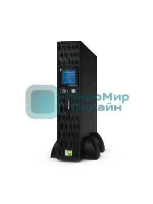 Источник бесперебойного питания CyberPower PR1000ELCDRT2UA / 1000ВА / 900Вт / USB/RS-232/Dry/EPO/SNMPslot/RJ11/45 (8x 320 IEC С13)