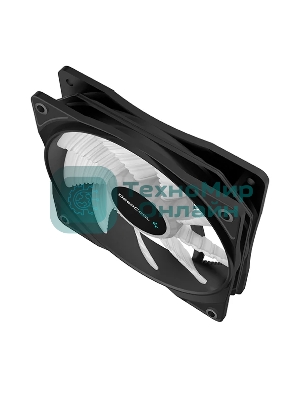 Вентилятор для корпуса DEEPCOOL RF120W DP-FLED-RF120-WH черный 120мм 1300rpm 22db 4-pin