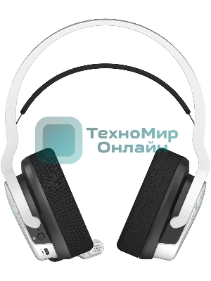 Гарнитура Bloody GR370 белый, беспроводная + проводная, Bluetooth, до 45 ч, подсветка