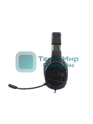 Гарнитура Harper GHS-X15 чёрный/зелёный, проводная