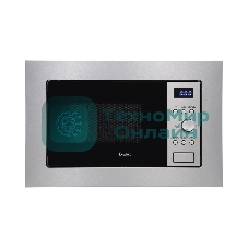 Микроволновая печь встраиваемая Evelux MW 20 X серебристый, 20 л, 700 Вт, переключатели - кнопки/поворотный механизм