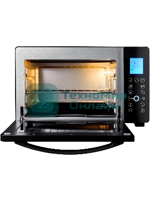 Мини-печь Hyundai MIO-HY096 28 л, 1600 Вт, черный