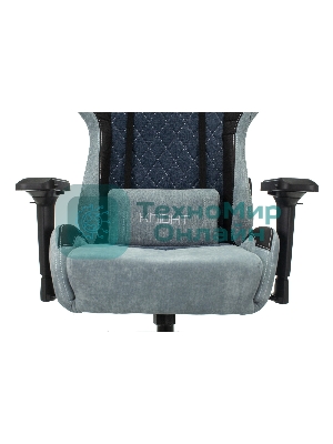 Кресло Бюрократ VIKING 7 KNIGHT BL FABRIC синий, ткань, 120 кг, механизм качания