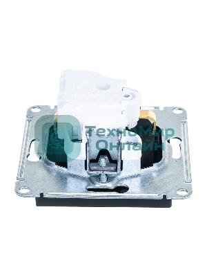 Механизм розетки 1-м СП AtlasDesign с заземл. 16А карбон SchE ATN001043