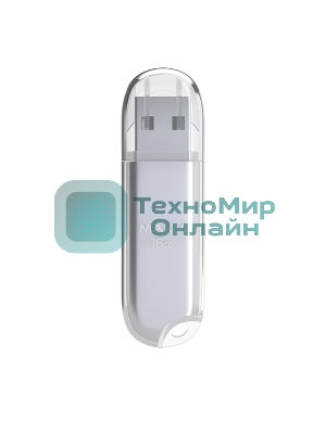 Флешка USB Maxvi P1 (FD16GBUSB20C10P1 silver), 16GB, USB 2.0, R/W 12/5, серебристый