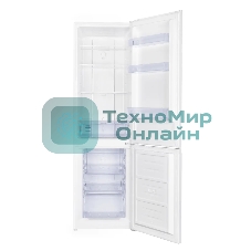 Холодильник Kraft KF-NF291W белый двухкамерный 201/61л морозилка снизу, No Frost