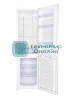 Холодильник Kraft KF-NF291W белый двухкамерный 201/61л морозилка снизу, No Frost