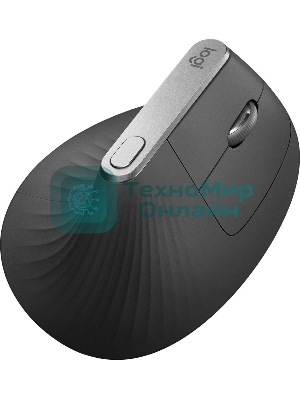 Мышь беспроводная Logitech MX Vertical черный/серебристый, 4000 dpi, радиоканал, Bluetooth, USB, кнопки - 6