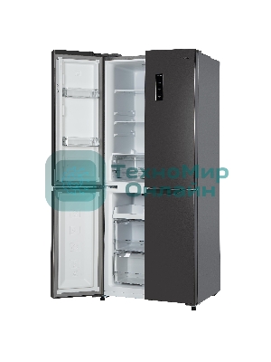 Холодильник Бирюса CD 405 DI темная нержавеющая сталь двухкамерный 289/130л морозилка снизу Side by Side
