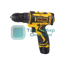 Дрель-шуруповерт Eurolux ДА-12/2-1Li, 12 В, 1.5 Ач, 25 Нм, щеточный