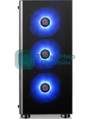 Компьютерный корпус V200 TG RGb CA-1K8-00M1WN-01 Black/Win/SPCC/Tempered Glass*1/120мм RGb Fans*3 + 120мм Standard Fan*1/MB Sync