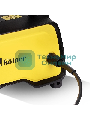 Мойка высокого давления 120/70 бар, KOLNER K120M, компакт, 1400Вт, 390л/ч, метал.помпа, шланг ВД 5м, кабель 5м, самовсас, Auto stop (емкость для шампуня)