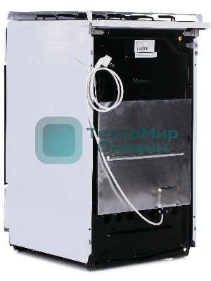 Газовая плита Flama FG 2411 W белый, конфорок 4 шт, духовка 50 л, 50 см x 85 см x 60 см