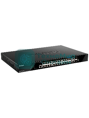 Коммутатор D-Link DGS-1520-28MP/A1A, 20×1 Гбит/с + 4×2.5 Гбит/с + 2×10 Гбит/с Base-T + 2×10 Гбит/с SFP+, управляемый