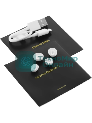 Наушники TWS Realme Buds Air 5 белый, внутриканальные, Bluetooth, активное шумоподавление, до 38 ч