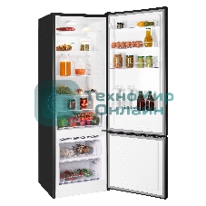 Холодильник Nordfrost NRB 124 B черный, двухкамерный 238/70 л морозилка снизу