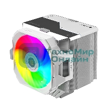 Кулер для процессора Alseye i600-W белый, 120 мм, алюминий/медь, 2300 об/мин, 37.8 дБ, 4 pin, 265 Вт, 160 мм