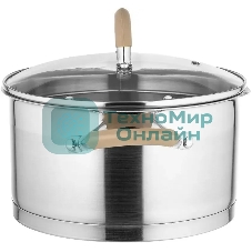 Кастрюля LARA LR02-344 Берлин 5,7 л 24x13 см нержавеющая сталь, с крышкой