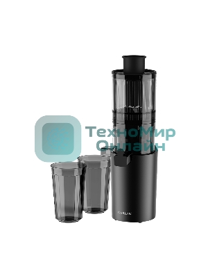 Соковыжималка GARLYN J-400 черный/серый, шнековая вертикальная, 900 Вт, 600 мл, механическое