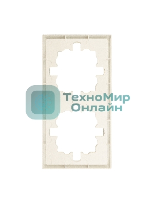 Рамка 2-мест. горизонт. ZIMA слон. кость LEZARD 704-9000-147