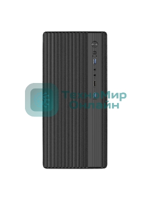 Корпус ExeGate BAA-503U2-AAA400, Mini-Tower, чёрный, 1 x 80/90 мм, БП 400 Вт