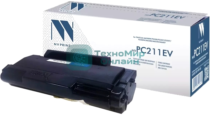Картридж NVPrint совместимый NV-PC212EV для Pantum M6502/M6502W/M6552/M6552NW/P2502/P2502W (1600k)