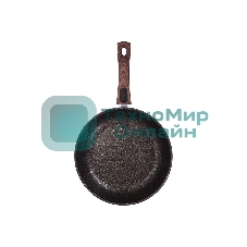 Сковорода KUKMARA Granit ultra сго282а, 28 см, съемная ручка, без крышки, серый