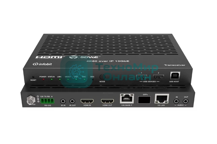 Энкодер, Декодер HDMI 4K60 Infobit iSwitch SDV-TR SDVoE AV over IP