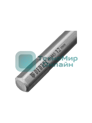 Сверло спиральное по металлу Denzel 12 x 205 мм, Р6М5, Golden Tip, удлиненное