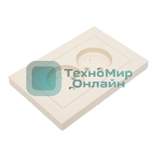 Розетка 2-м СП AtlasDesign 16А IP20 без заземл. защ. шторки в сборе беж. SE ATN000222