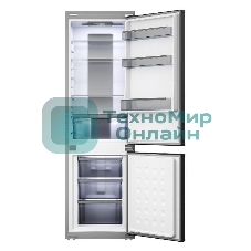 Встраиваемый холодильник Lex LBI177.3ID серый двухкамерный 170/62л, морозилка снизу, No Frost