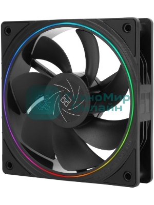 Кулер для корпуса Thermalright TL-S12R Reverse (120x120x25mm, 4-pin PWM, ARGB, 47.6CFM, 23.2dBA, 1500RPM, черный)