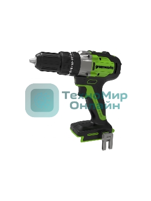 Дрель-шуруповерт GREENWORKS GD24DD60, 24 В, 0 Ач, 60 Нм, бесщеточный, ударный