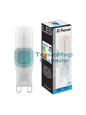 Лампа светодиодная Feron LB-431 7W 230V G9 6400K